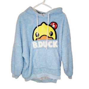 B.DUCK sherpa fleece oversized hoodie
